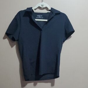 Maggie Lane Black Polo Shirt Size Medium